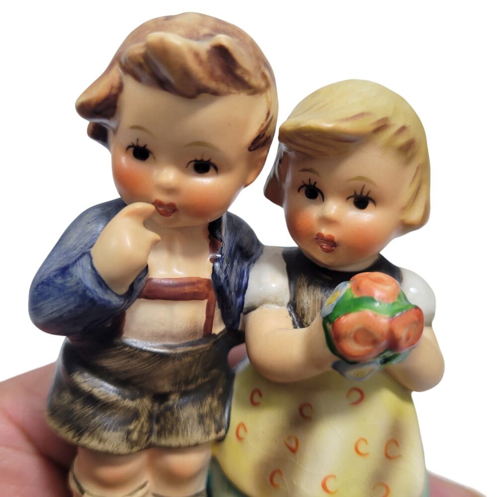 Goebel Boy & Girl With Bouquet We Celebrate Porcelain Figurine Size 3.75"x 2"